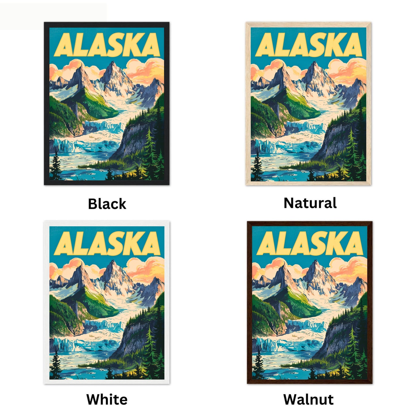 Alaska Vintage Travel Poster