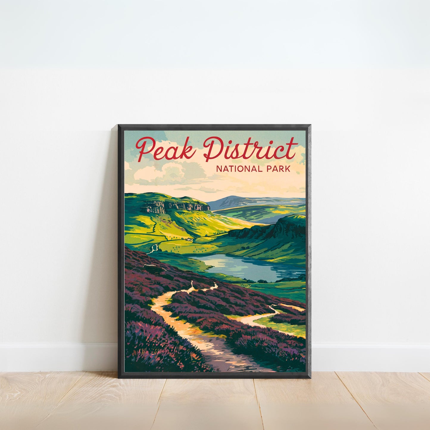 Peak District Vintage Travel Poster