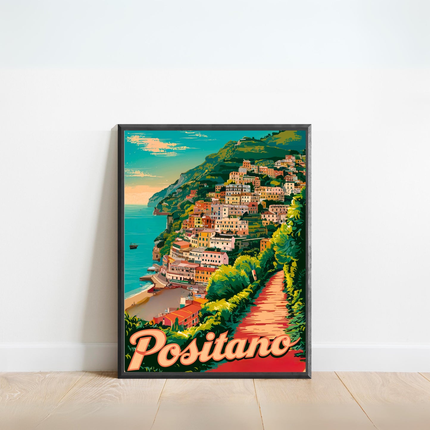 Positano Vintage Travel Poster