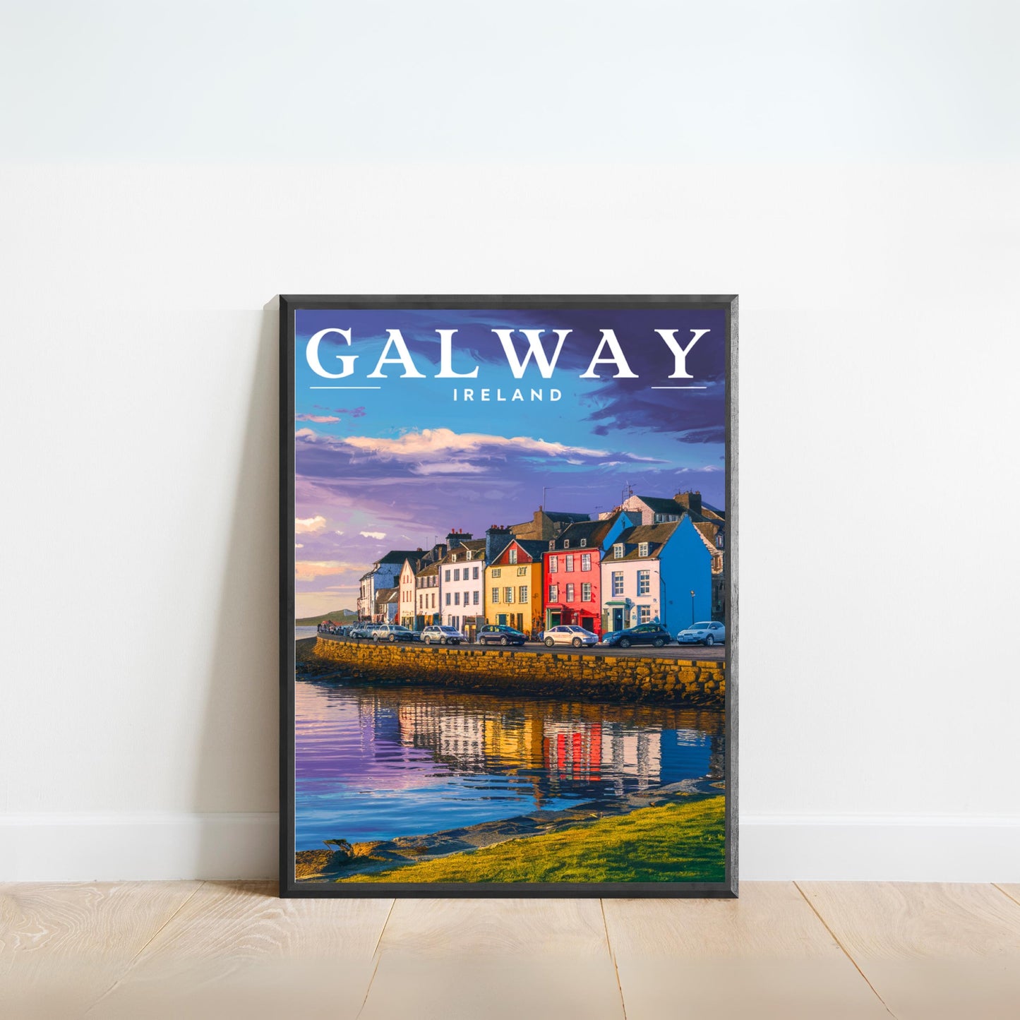 Galway Vintage Travel Poster - Seaside City