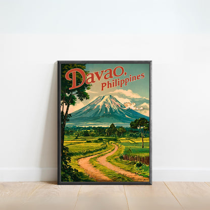 Davao Vintage Travel Poster - Province in the Philippines