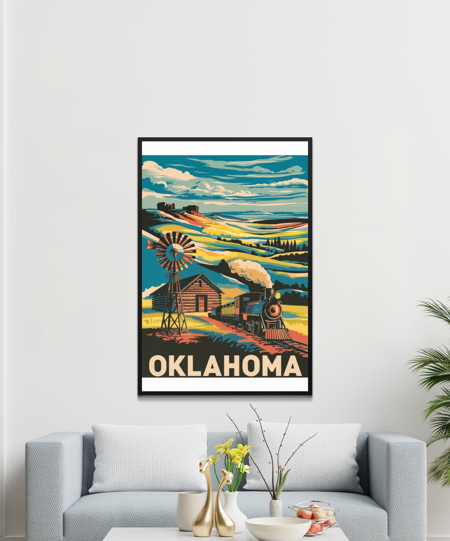 Oklahoma Vintage Travel Poster