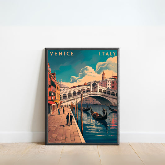 Venice Vintage Travel Poster - Venetian Splendor