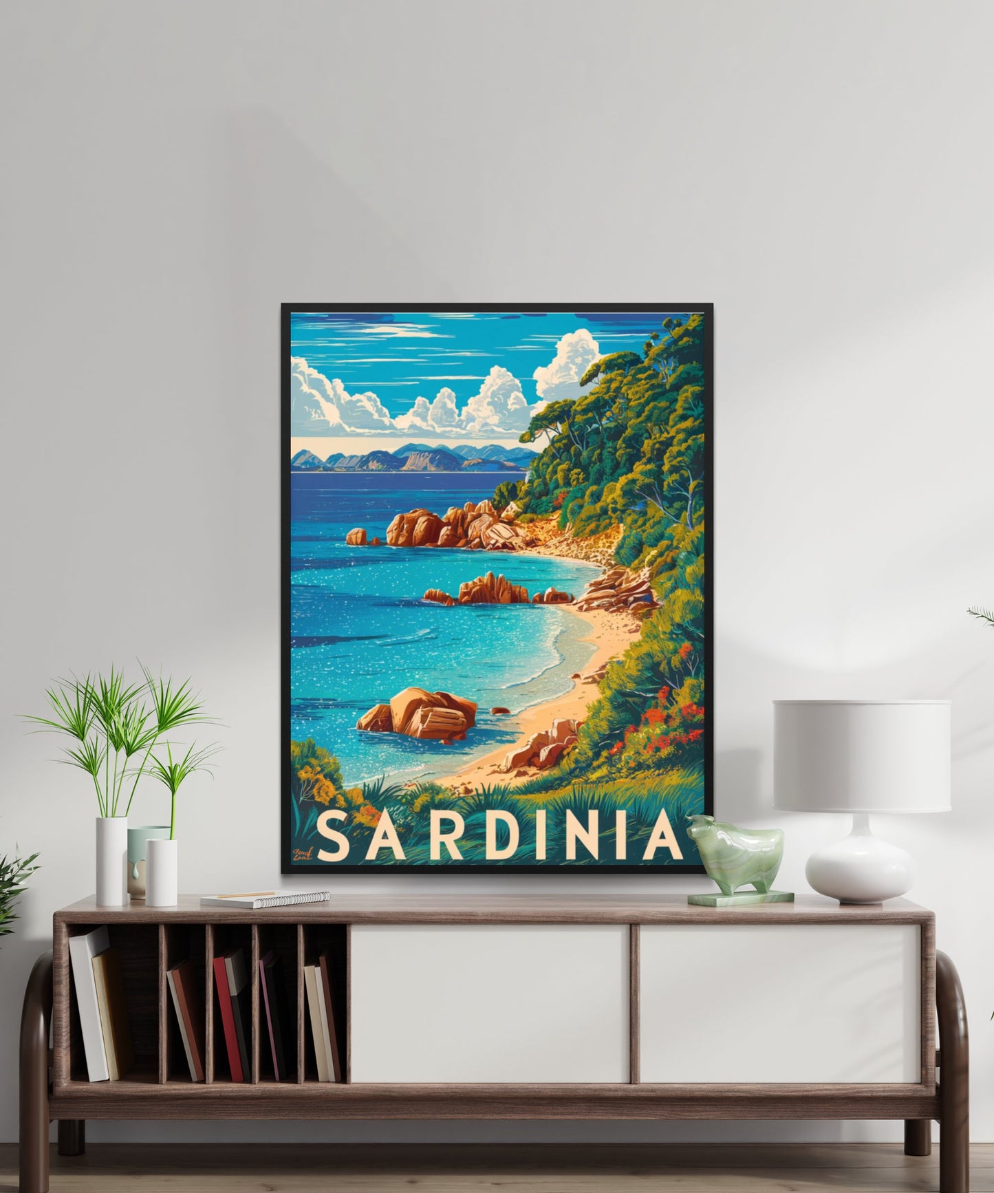 Sardinia Vintage Travel Poster - Timeless Charm