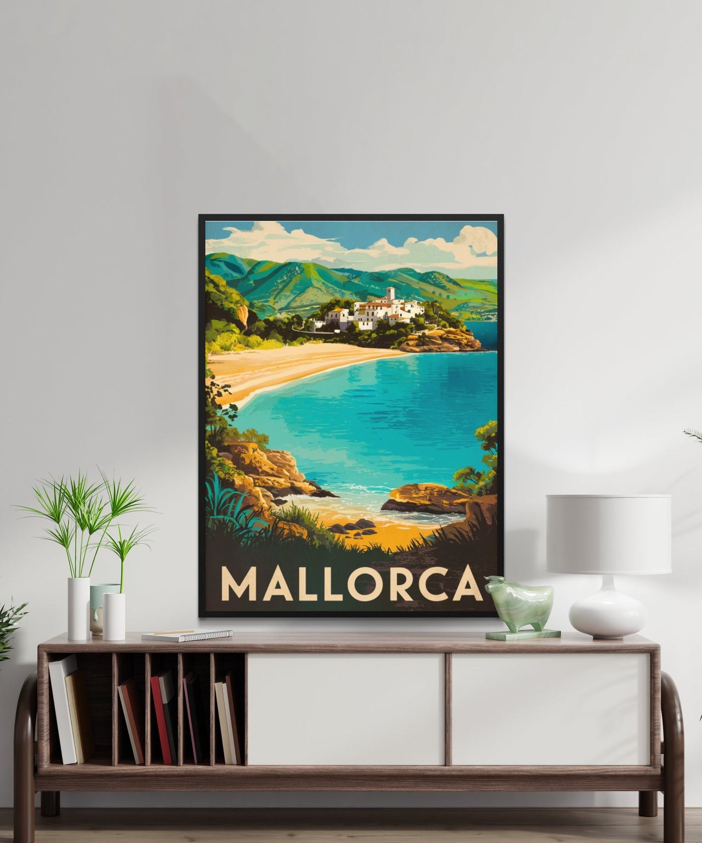 Mallorca Vintage Travel Poster