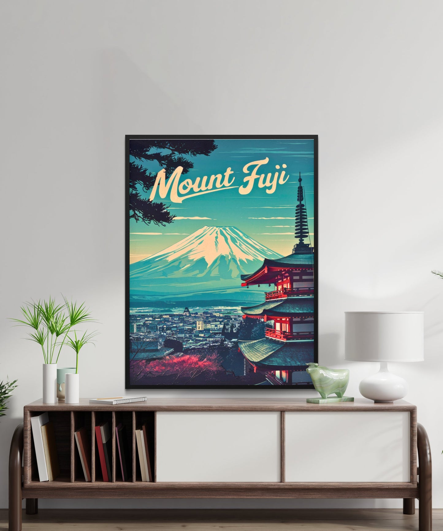 Mount Fuji Vintage Travel Poster - Nostalgic Peaks