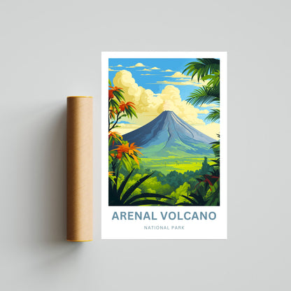 Arenal Volcano National Park Travel Poster