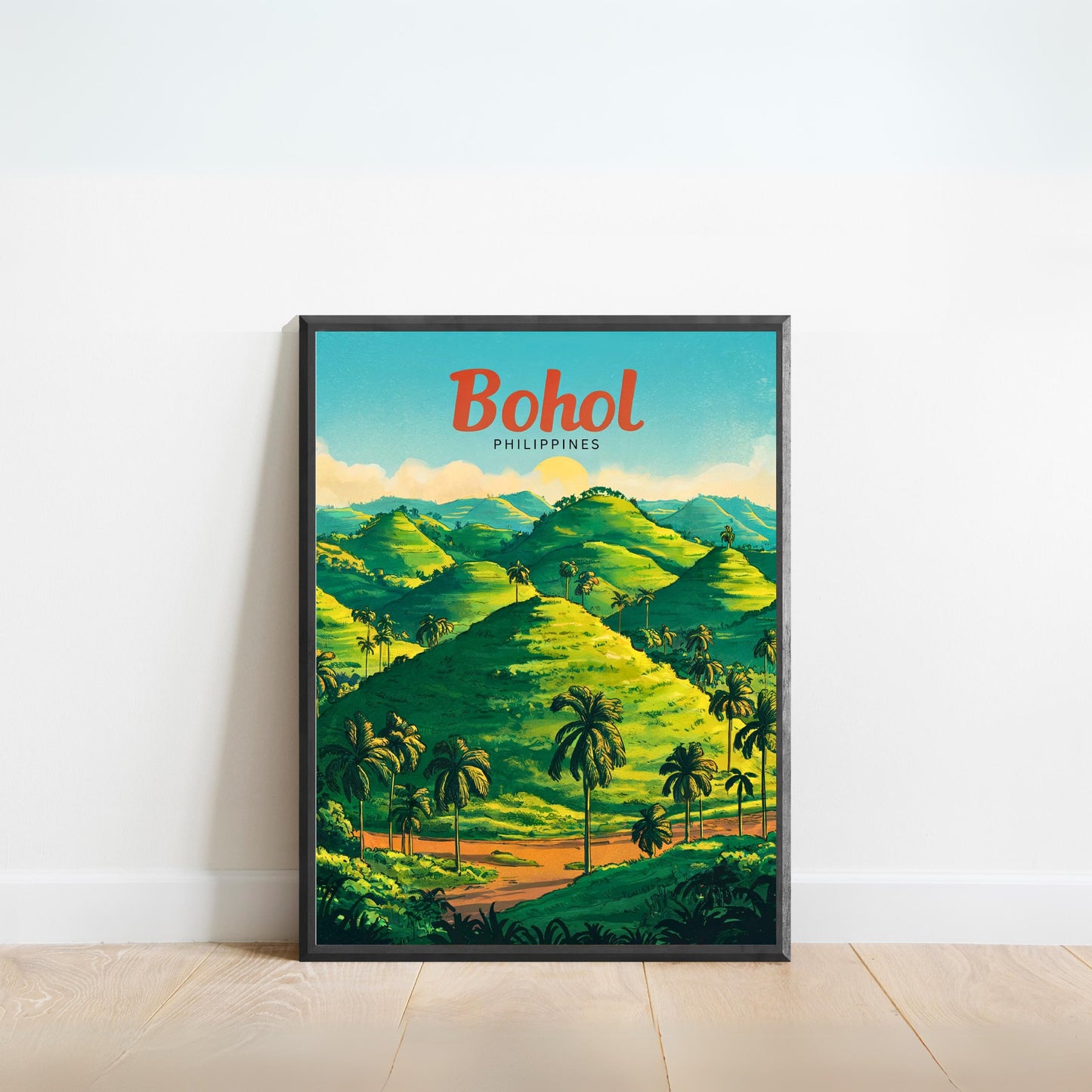 Bohol Vintage Travel Poster