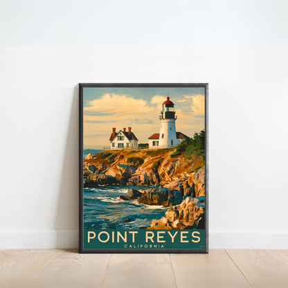 Point Reyes Vintage Travel Poster - Coastal Paradise