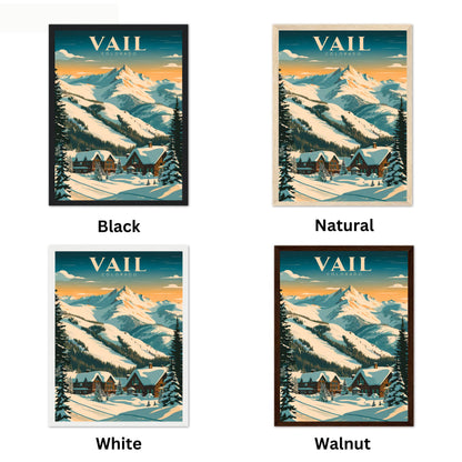 Vail Mountain Vintage Travel Poster