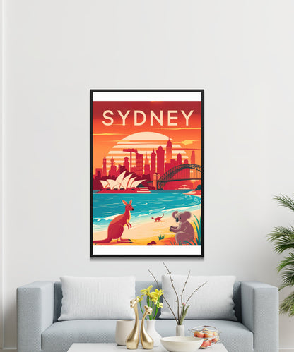 Sydney Vintage Travel Poster