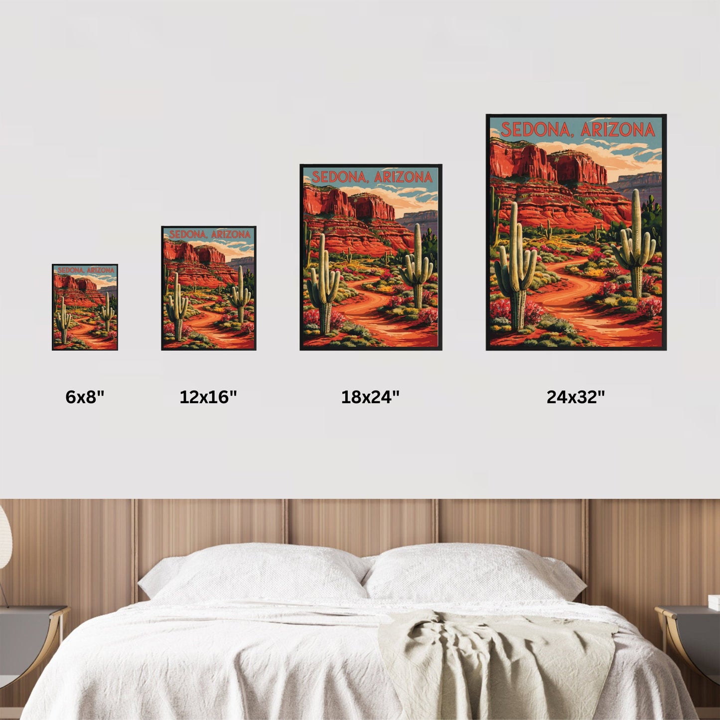 Sedona Vintage Travel Poster - Desert Oasis