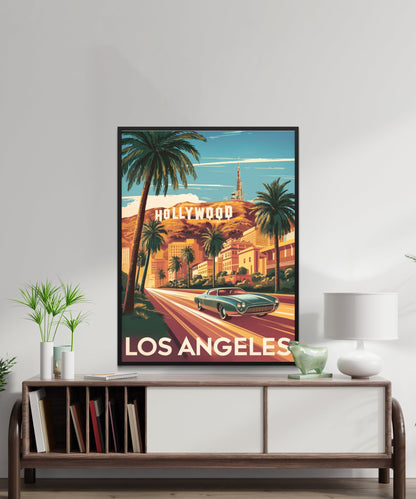 Los Angeles Vintage Travel Poster