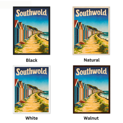 Southwold Vintage Travel Poster