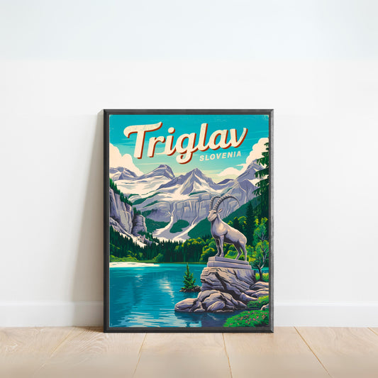 Triglav Vintage Travel Poster - Majestic Summit