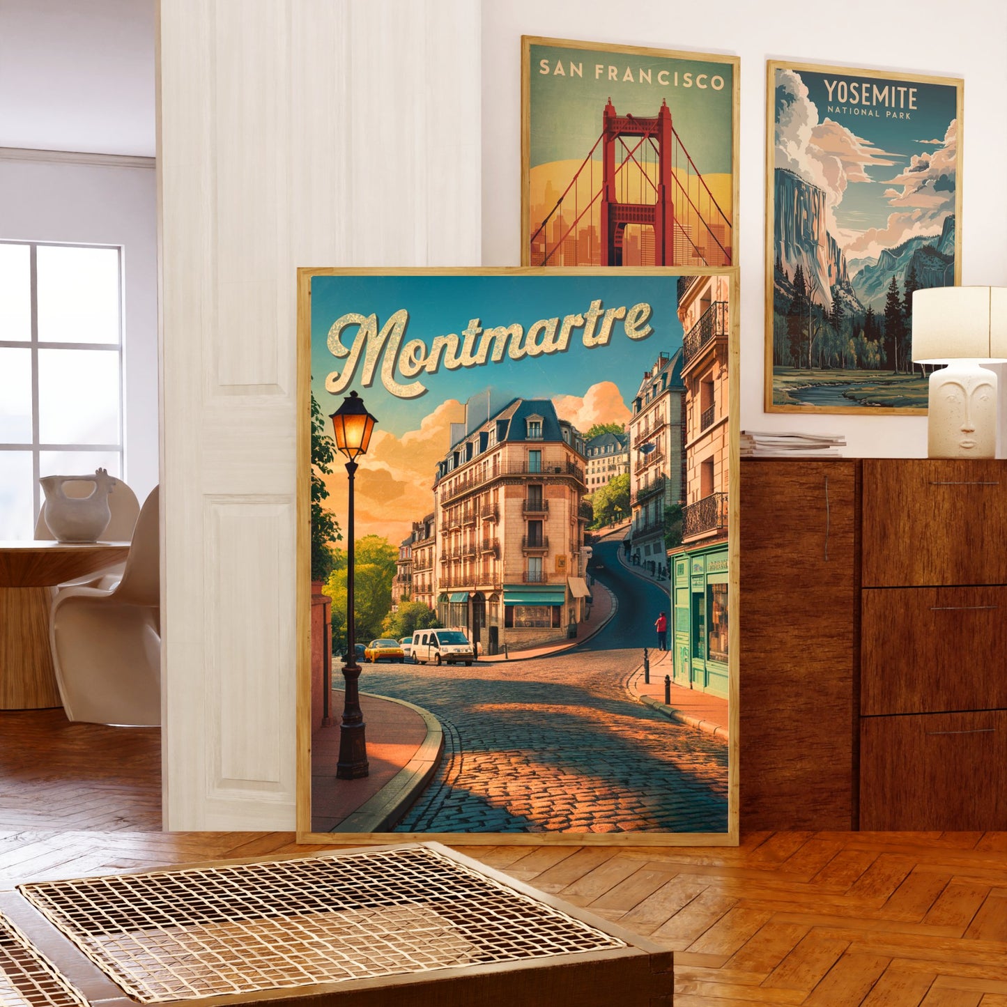 Montmartre Vintage Travel Poster