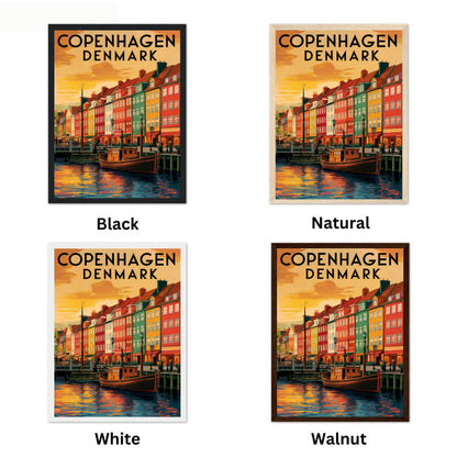 Copenhagen Vintage Travel Poster