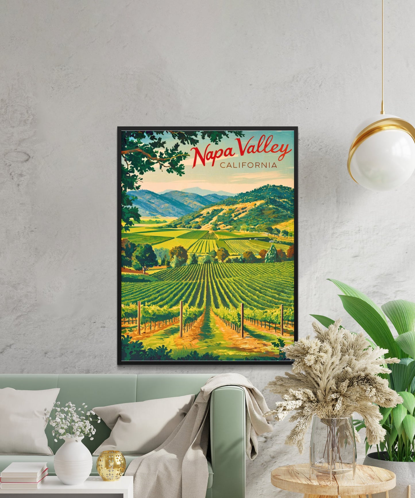 Napa Valley Vintage Travel Poster