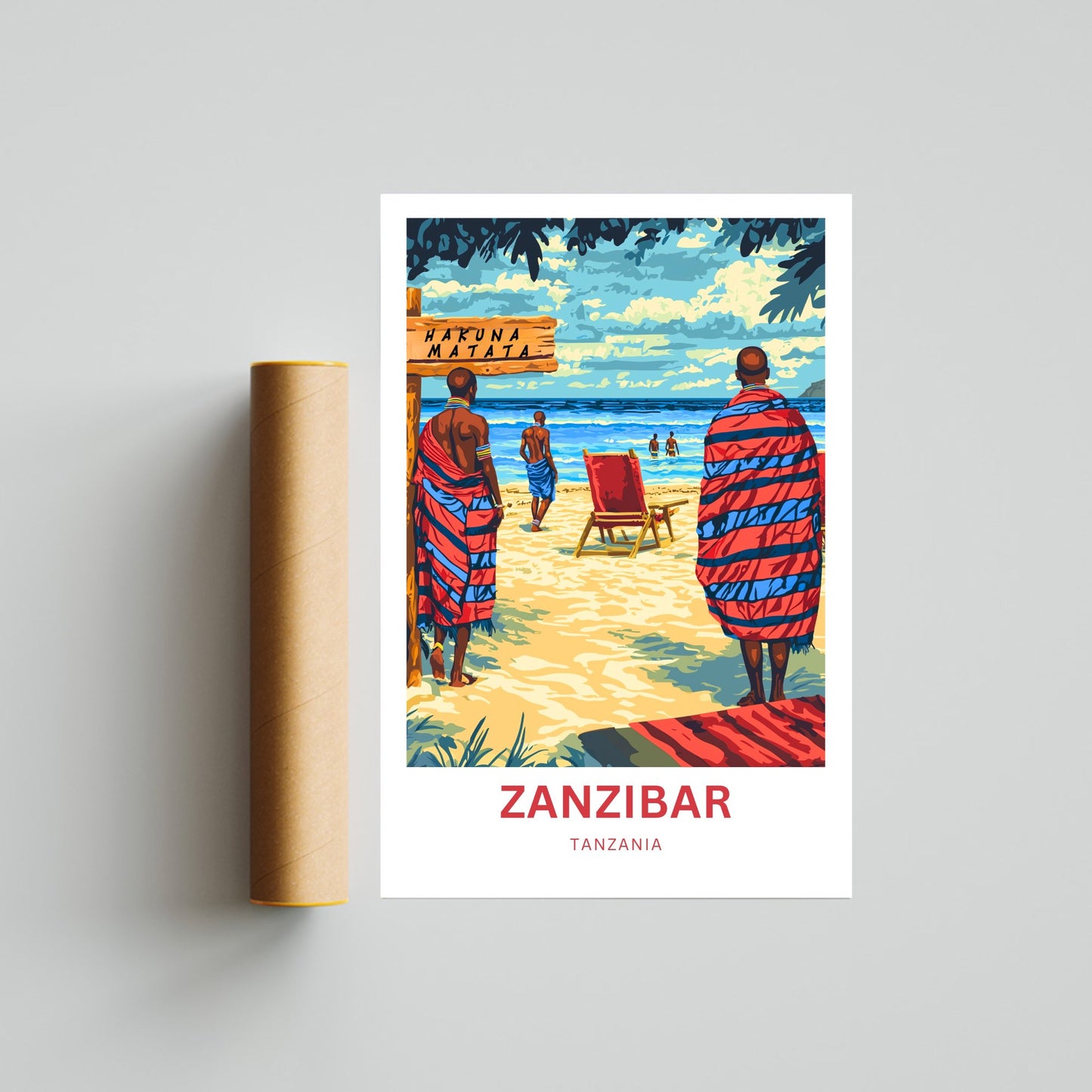 Zanzibar Travel Print