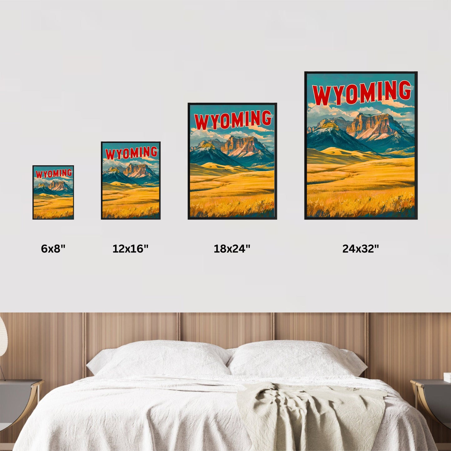 Wyoming  Vintage Travel Poster