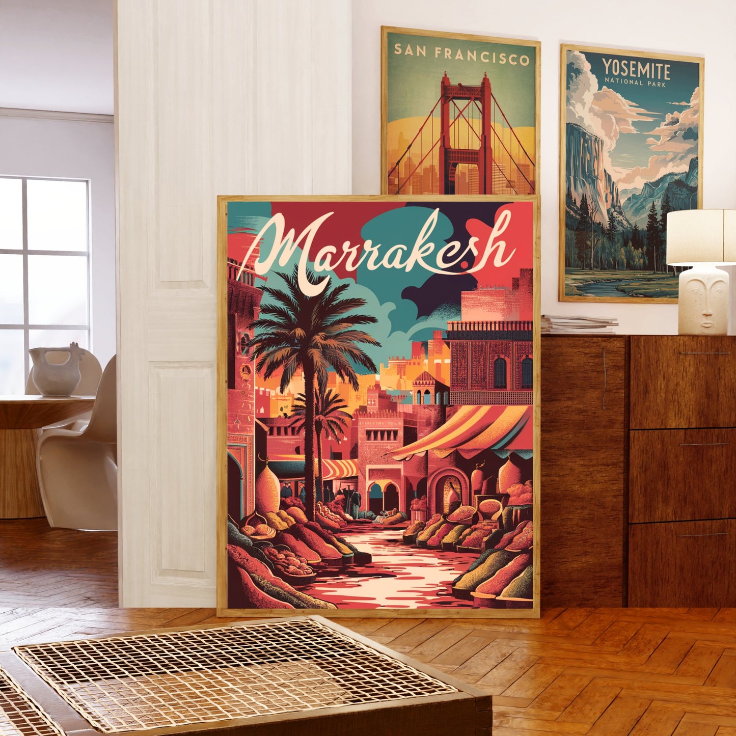 Marrakesh Vintage Travel Poster