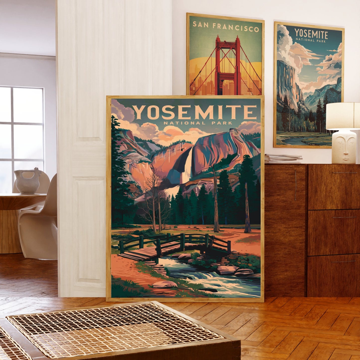 Yosemite Vintage Travel Poster - Wilderness Splendor