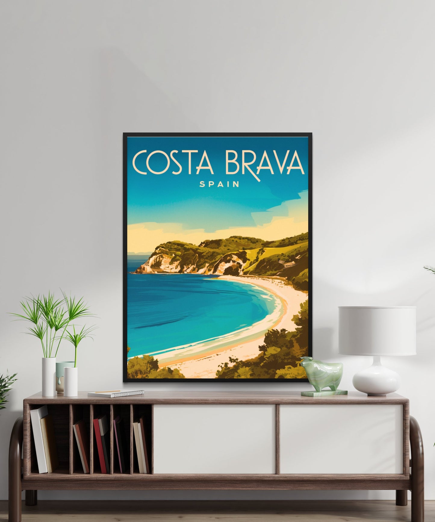 Costa Brava Vintage Travel Poster - Scenic Coastline