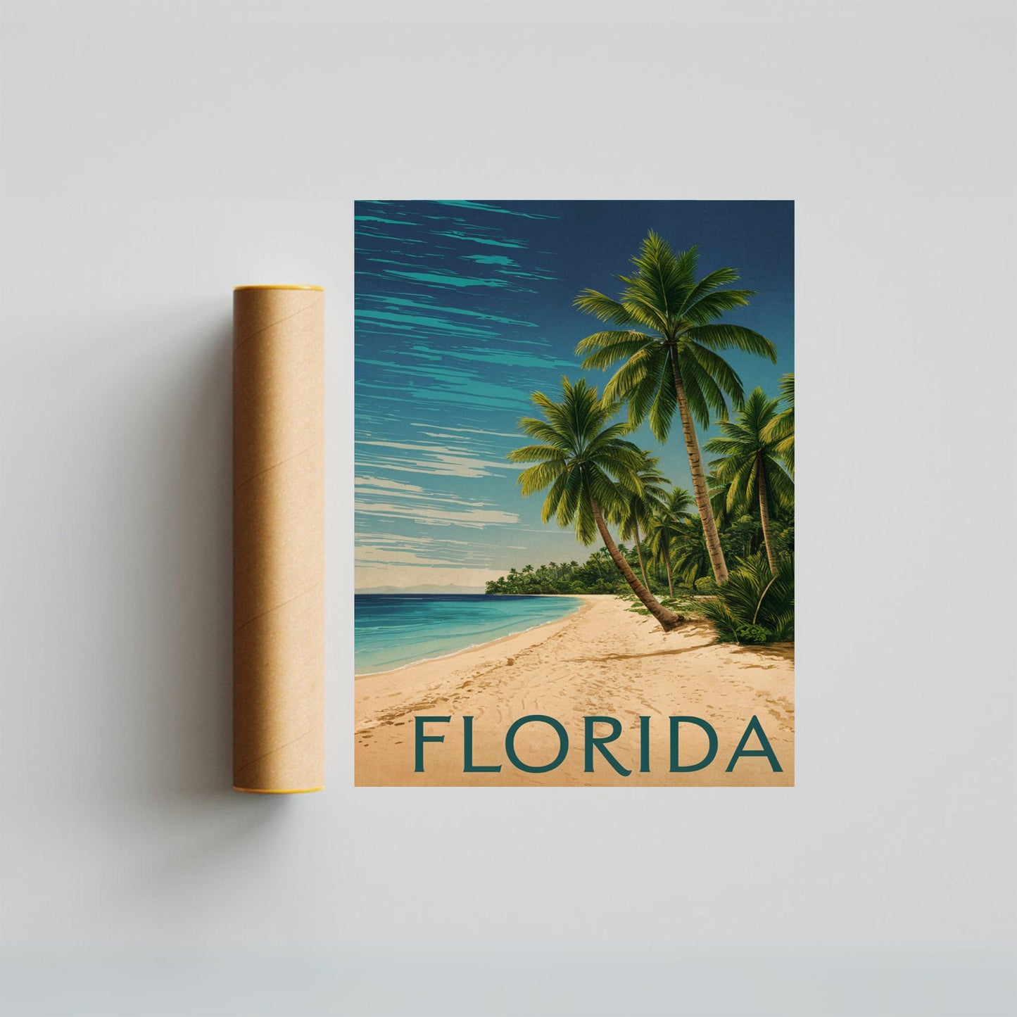 Florida Vintage Travel Poster