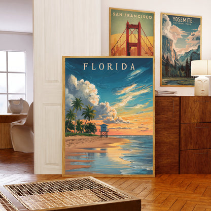 Florida Vintage Travel Poster - Dreamscapes