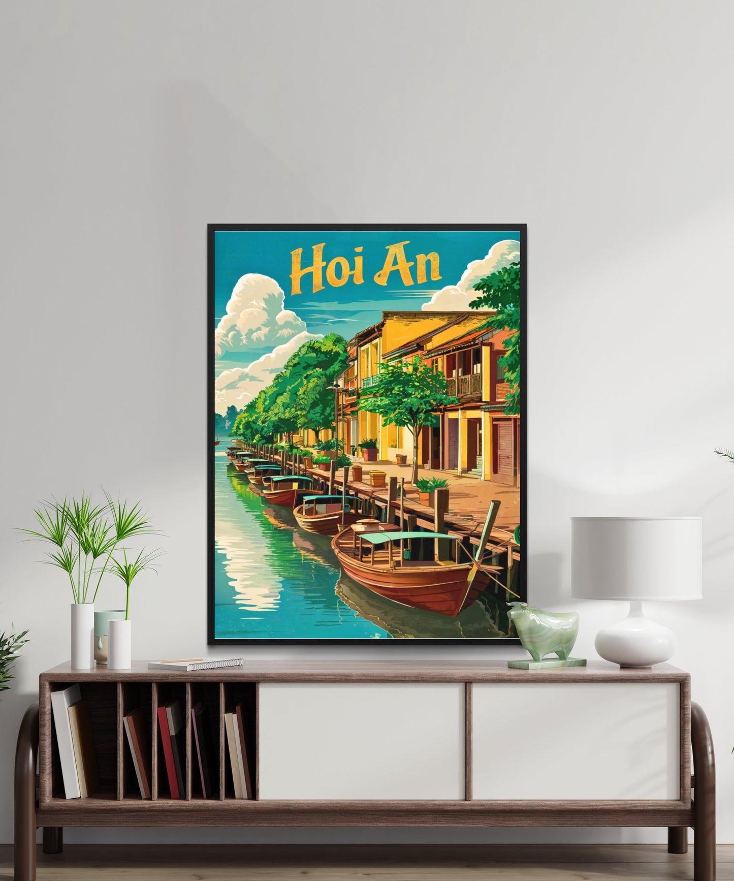 Hoi An Vintage Travel Poster