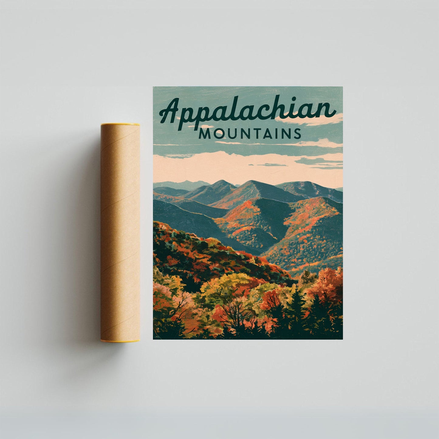 Appalachian Vintage Travel Poster