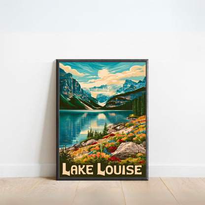 Lake Louise Vintage Travel Poster - Timeless Elegance