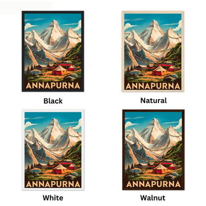 Annapurna Vintage Travel Poster