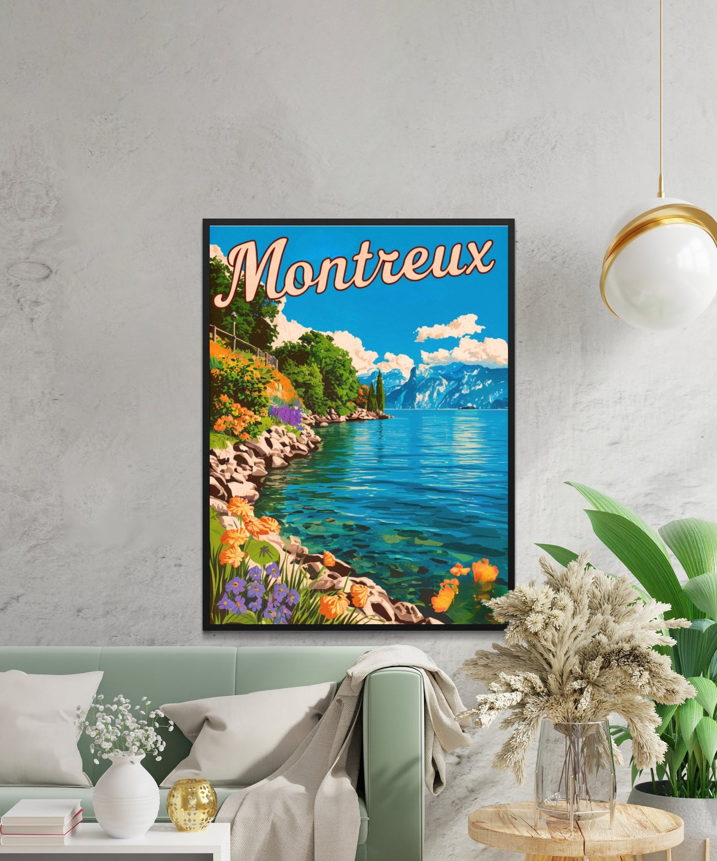 Montreux Vintage Travel Poster