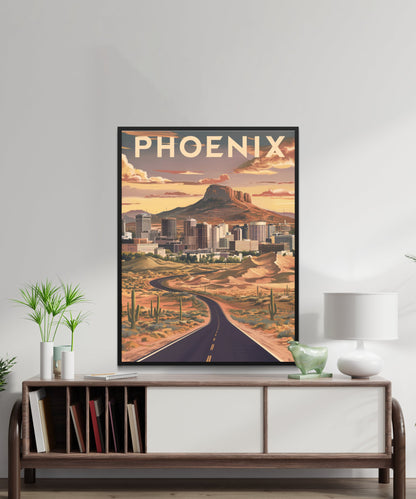 Phoenix Vintage Travel Poster