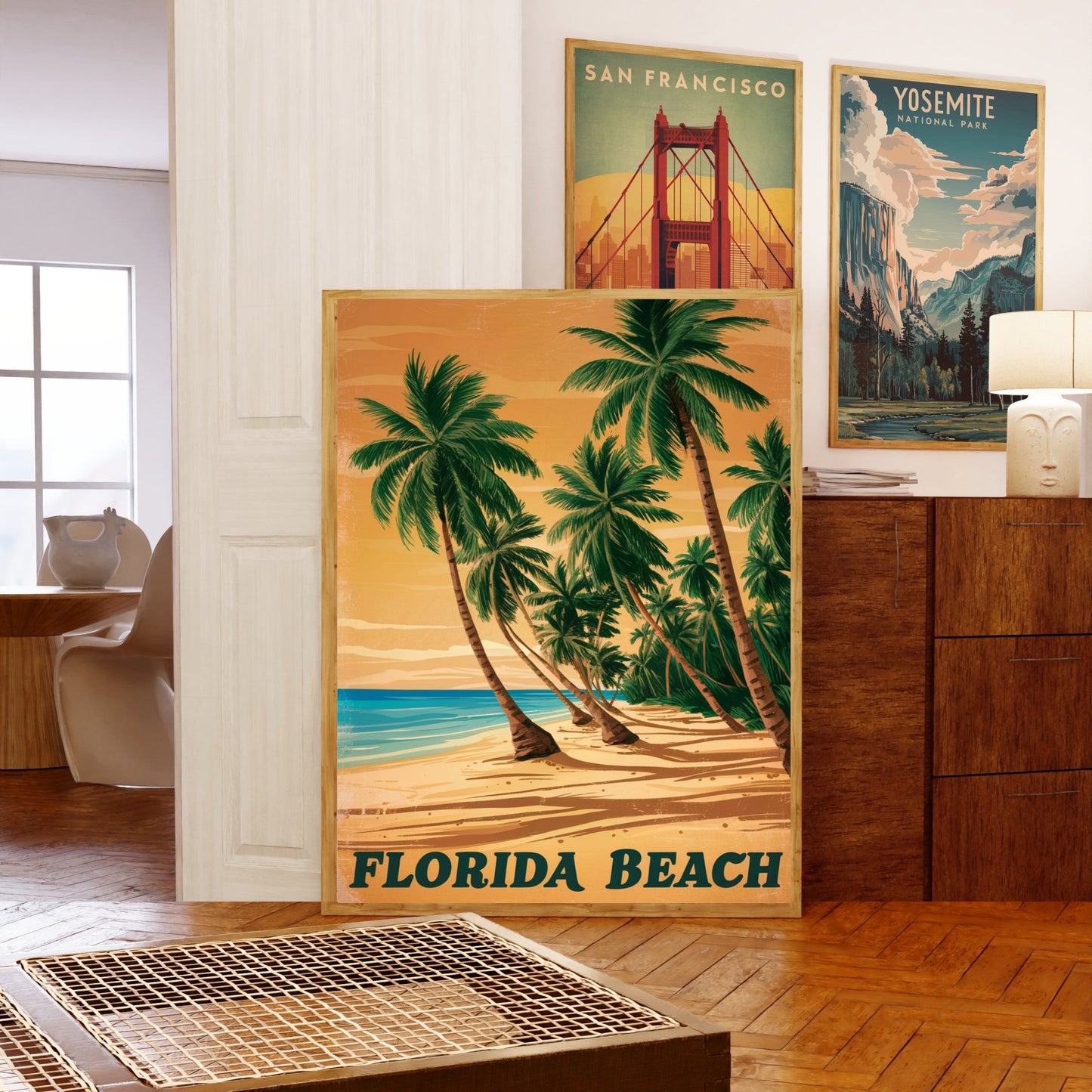 Florida Vintage Travel Poster - Coastal Charms