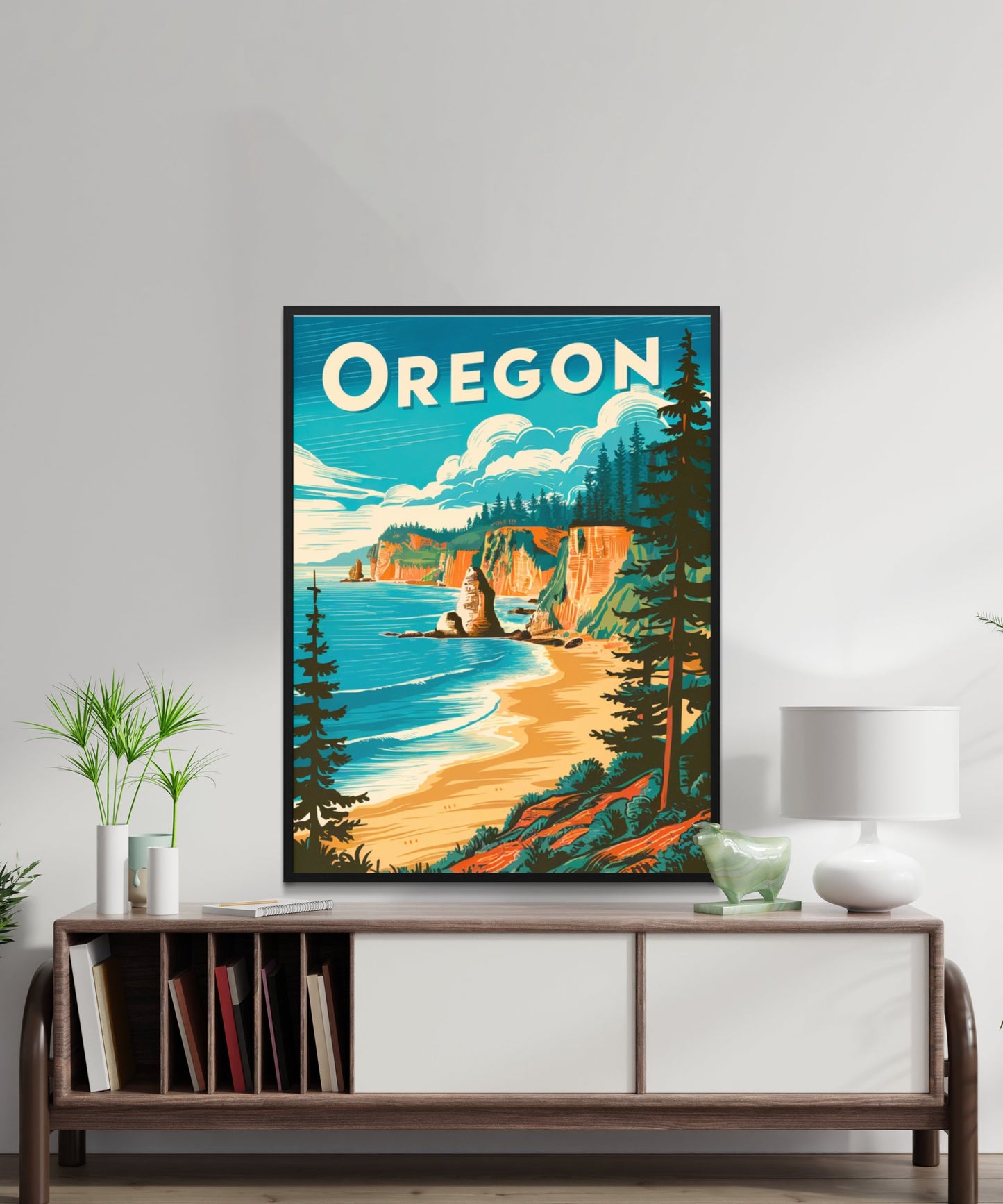 Oregon Vintage Travel Poster - Outdoor Paradise