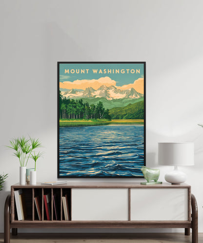 Mount Washington Vintage Travel Poster