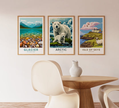 Arctic Travel Poster - Icy Landscape