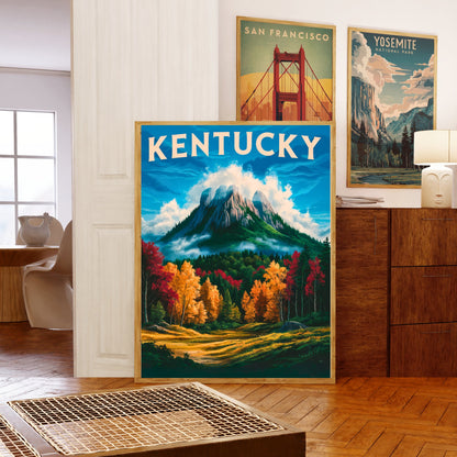 Kentucky Vintage Travel Poster