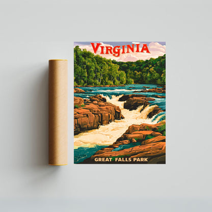 Virginia Vintage Travel Poster