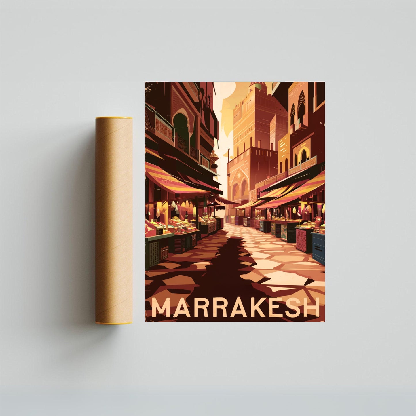 Marrakesh Vintage Travel Poster (Copy)