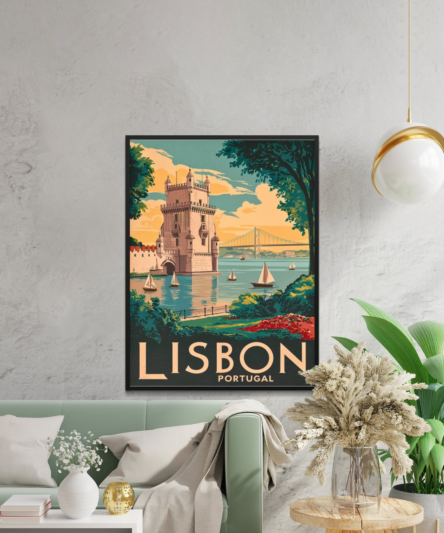 Lisbon Vintage Travel Poster - City of Explorers