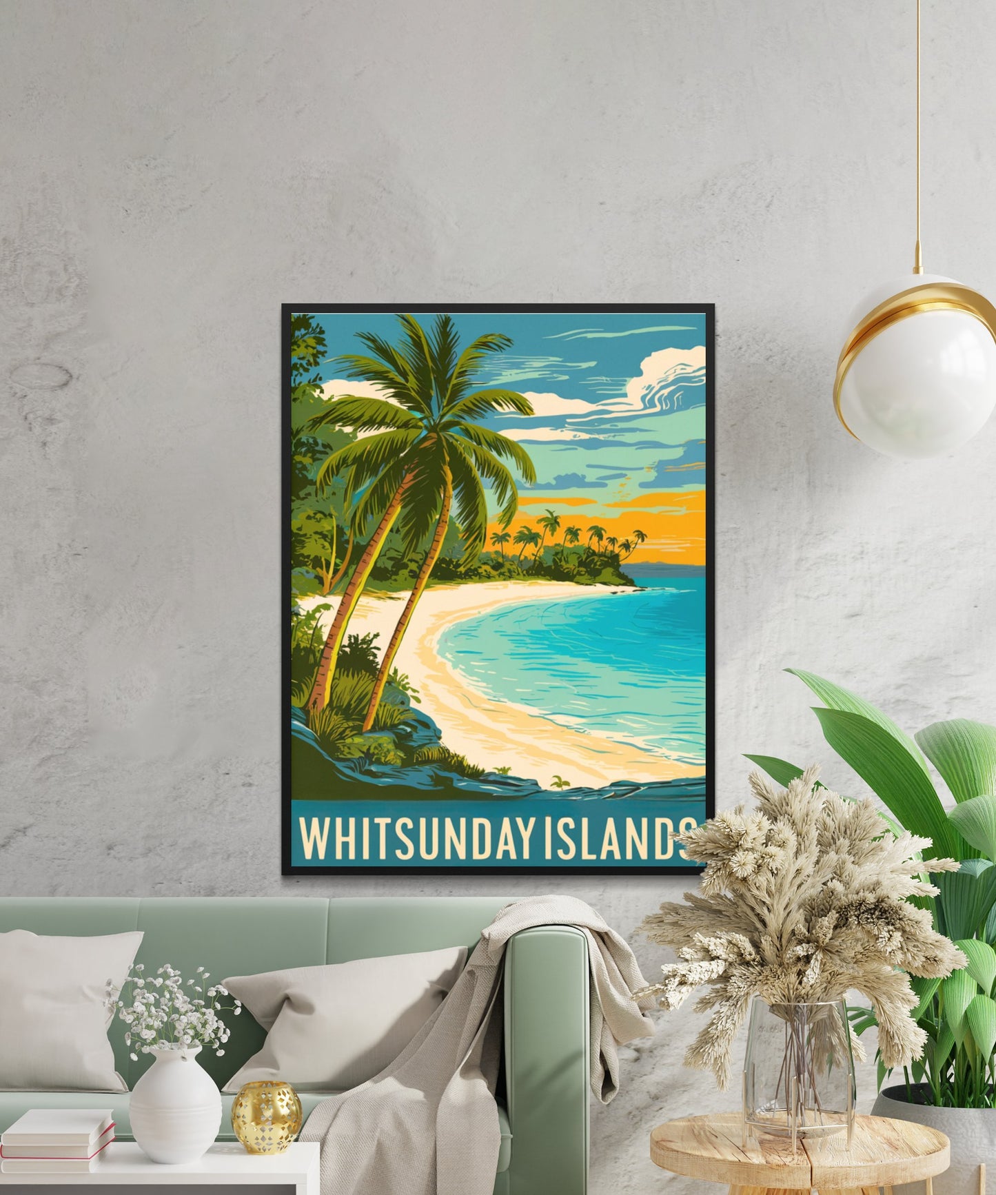 Whitsunday Vintage Travel Poster - Tropical Paradise