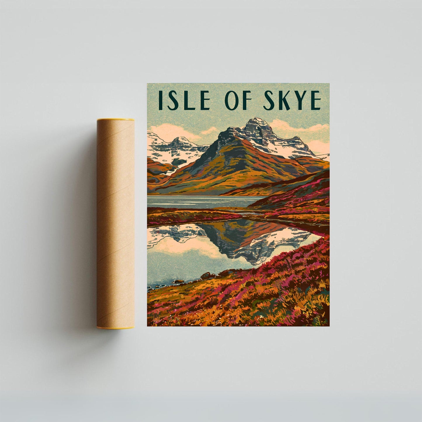 Isle of Skye Vintage Travel Poster