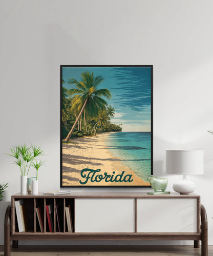 Florida Vintage Travel Poster - Vintage Coastal Charm