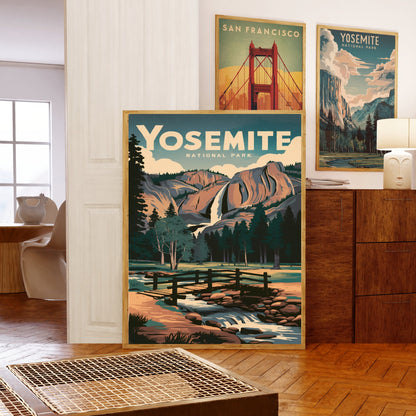 Yosemite Vintage Travel Poster - Natural Serenity