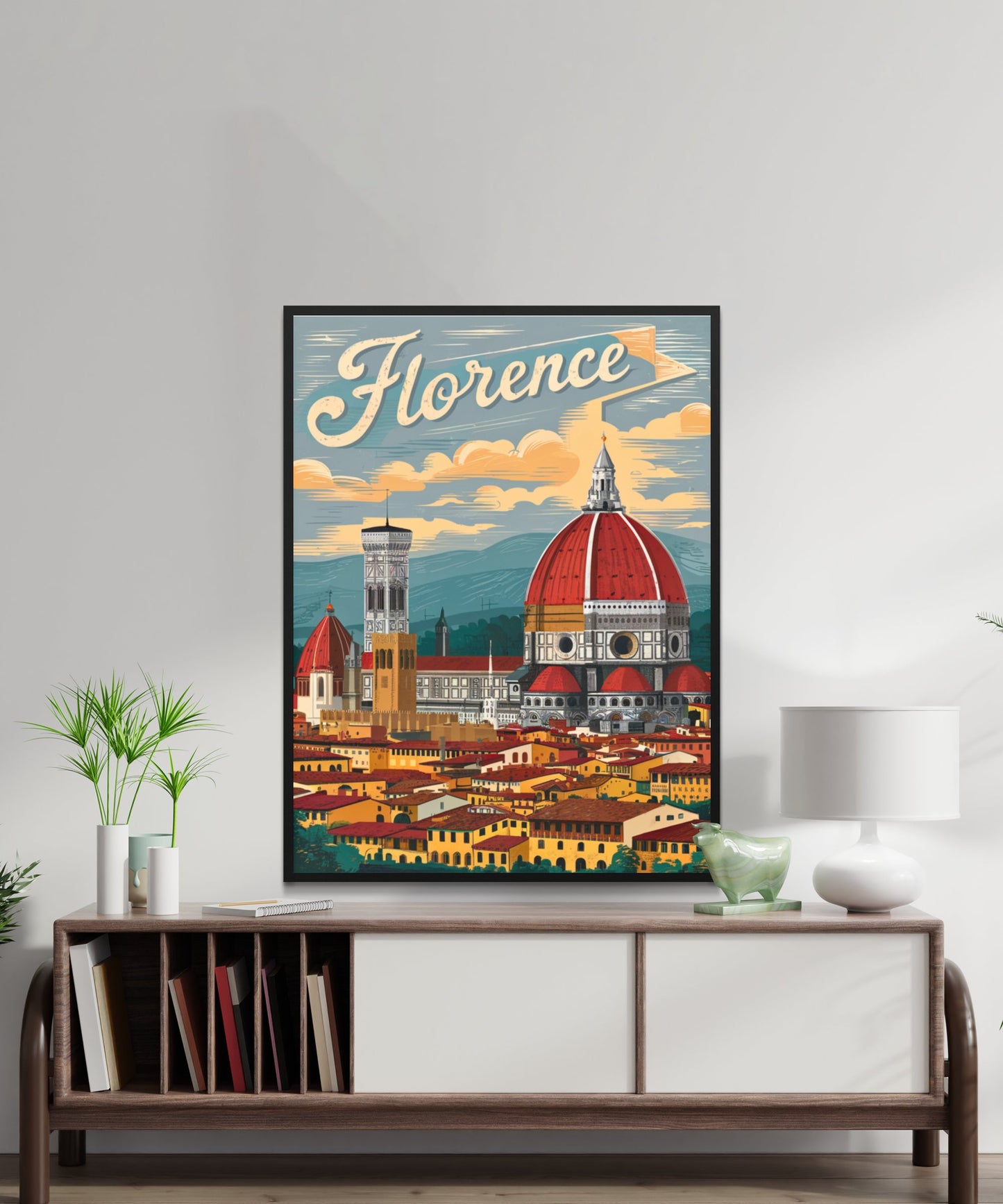 Florence Vintage Travel Poster - Historic Beauty