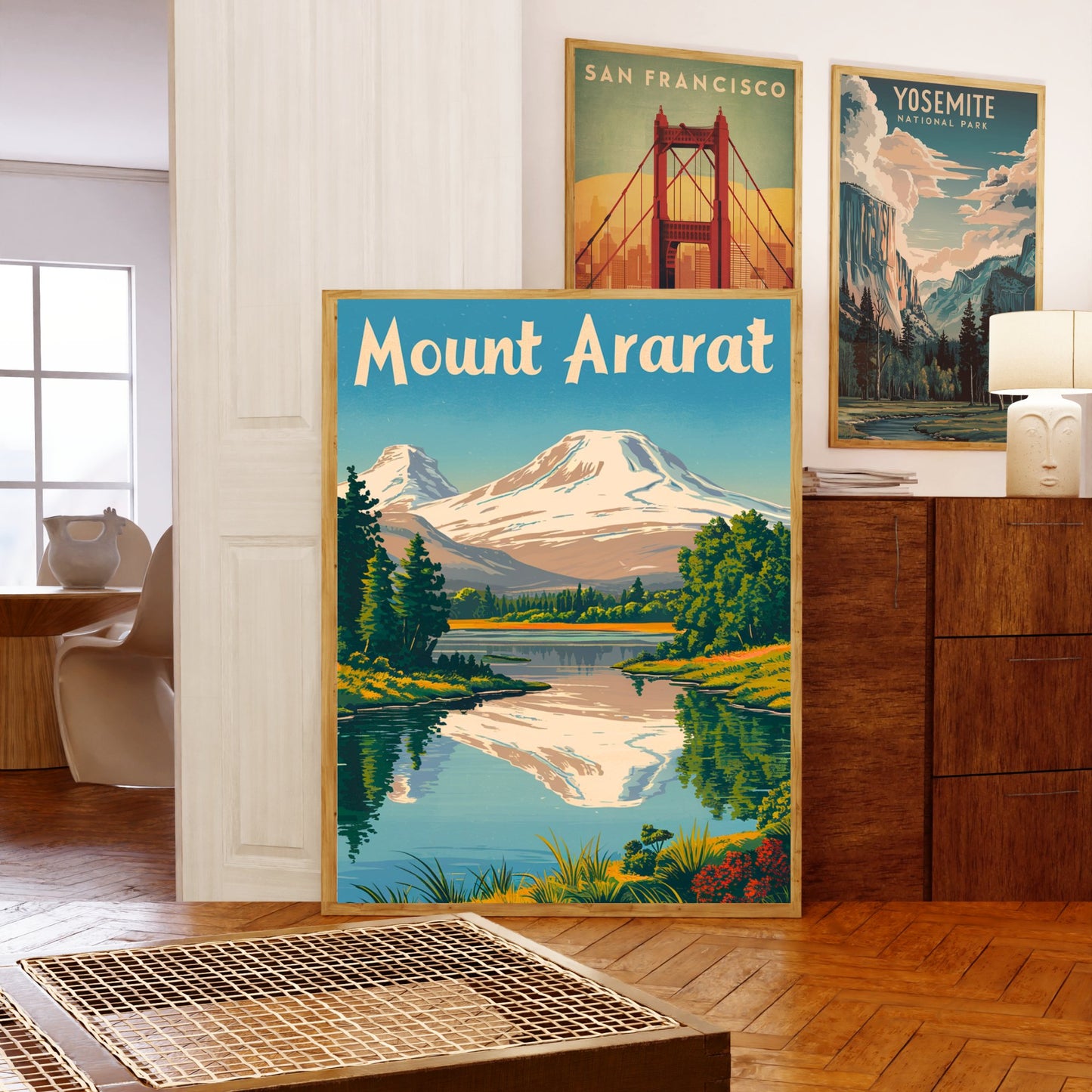 Mount Ararat Vintage Travel Poster