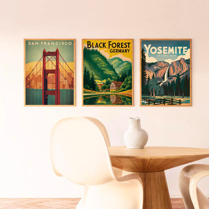 Black Forest Vintage Travel Poster